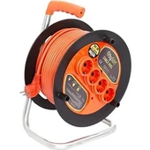 Bylion 50 Metre 3 X 2,5 mm Seyyar Makaralı Uzatma Kablosu - 50 m - 1