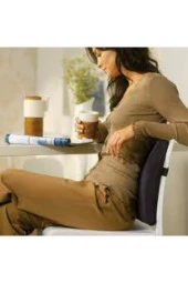 Tam Ortopedik Sırt Minderi Bel Yastığı Destek Dik Duruş Desteği Araç Koltuk Minderi - 2