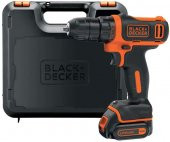 Black+Decker BDCDD12K-QW 10.8V 1.5 Ah Li-Ion Darbesiz Akülü Vidalama - 1
