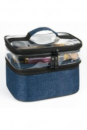 Makyaj Çantası Bavulu Seyahat Makyaj Seti Profesyonel Bölmeli Kozmetik I Makyajçantası - 1