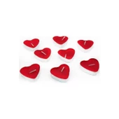 KSmart Kırmızı Kalpli Mum 24 Adet - 1