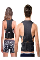 Unisex Siyah Manyetik Dik Duruş Korsesi Dik Durmak Için Korse Aparatı - 1