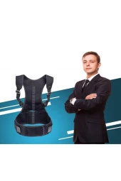 Manyetik Kamburluk Önleyici Bel Sırt Omuz Destekleyici Dik Duruş Korsesi - 2