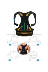 Manyetik Dik Durmak Için Korse Ortopedik Kamburluk Önleyici Bayan Erkek Dik Duruş Bel Sırt Korsesi - 1