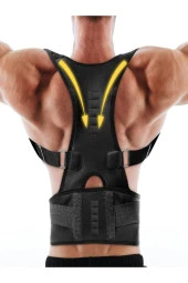 Manyetik Dik Durmak Için Korse Ortopedik Kamburluk Önleyici Bayan Erkek Dik Duruş Bel Sırt Korsesi - 4