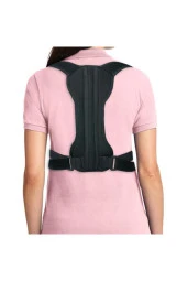 Sporcu Dik Duruş Korsesi Balenli Profesyonel Medikal Ortopedik Sırt Kamburluk Önleyici Sporcu Korse thumbnail 3