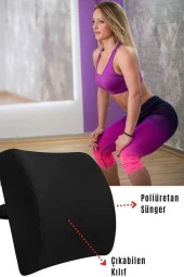 Bel Yastığı Ortobedik Bel Sırt Destek Minderi Ortobedik Yastık - 2