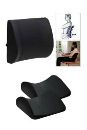 Ofis Koltuk Sandalye Bel Destek Minderi Ortobedik Sırt Dayama - 4