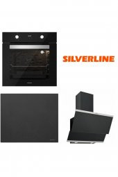 Silverline Siyah Ankastre Set BO6502B02 - VC5428B01 - 3420 Classy 60 Cm - 1
