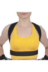 Unisex Siyah Balenli Medikal Korse Ortopedik Kamburluk Önleyici Sırt Dik Duruş Korsesi - 5
