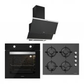 Silverline Siyah Cam Ankastre Set Bo6275b01 - Cs5349b01 - 3420 thumbnail 2