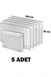 5 Adet Petek Radyatör Arkası Folyo Plaka Kalorifer Soba Arkalığı Alüminyum Isı Yalıtım Folyosu - 1