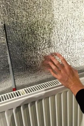 5 Adet Petek Radyatör Arkası Folyo Plaka Kalorifer Soba Arkalığı Alüminyum Isı Yalıtım Folyosu - 5