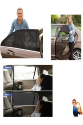 Otomobil Yan Cam Güneşlik - Çıkartılabilen Cam Perdesi - 1