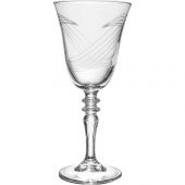 Kcd Ebrar Sade Kesme El Dekor Yaldızlı Desenli Cam 6 Adet Ayaklı Bardak Kadeh thumbnail 2