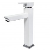 Venita Kare Aç Kapa Çanak Tipi Uzun Lavabo Bataryası Beyaz - 2