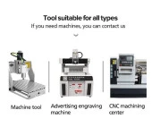 Gravür Tek Kenarlı Freze Bıçağı Spiral Akrilik Kesme 3.175x12mm thumbnail 9