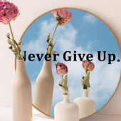 Never Give Up. Sticker - 2