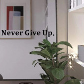 Never Give Up. Sticker - 3