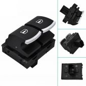 VOLKSWAGEN GOLF 5 SOL ÇİFTLİ CAM AÇMA DÜĞMESİ (2003-2013)**KROM** - 2