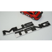 DK Mustang Bagaj 3M Siyah Metal Yazı Logo Amblem - 1