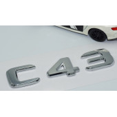 DK Tuning C43 Bagaj Krom ABS 3M 3D Yazı Logo Benz İle Uyumlu - 3