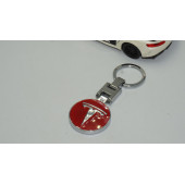 Tesla Logo Model 3 S X Y Kırmızı Metal Çift Yön Anahtarlık - 3