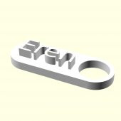 Eren Kişiye Özel Üretim Zincirsiz Anahtarlık Sevgiliye Eşe Hediyelik Tag Askı Organik Plastikten - 1