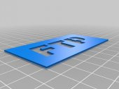 Ftp Şablonu Plastik Aparat - 1