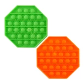 Sekizgen Tek Renk Pop Push İt Anti Stres Baloncukları Bubble Fidget - 1