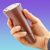 Lüks Mobilya Kanepe Sehpa TV Ünitesi Koltuk Ayağı 12 cm Kahverengi Oval Baza Ayak - 4