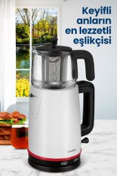 GoldMaster Emirgan Inox Geniş Hazneli Paslanmaz Çelik Çay Makinesi Ve Su Isıtıcısı - 3
