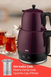 Evia Ladem Mor Geniş Kapasiteli  Paslanmaz Çelik Çay Makinesi Ve Su Isıtıcısı - 4