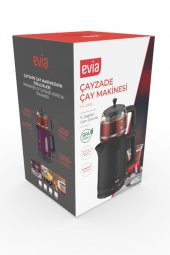 Evia Çayzade Mor Cam Demlikli Bpa İçermeyen Çay Makinesi Ve Su Isıtıcısı - 7