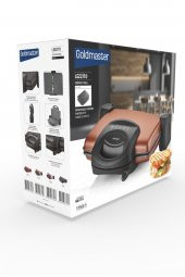 GoldMaster Lezzito Gold Granit Çıkarılabilir Plakalı 5 Kademe Isı Ayarlı Tost Ve Izgara Makinesi - 3