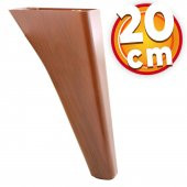 Lüks Mobilya Kanepe Sehpa TV Ünitesi Koltuk Ayağı 20 cm Kahverengi Oval Baza Ayak - 1