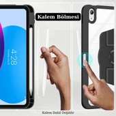 iPad Air 10.9 10.Nesil Uyumlu 360° Dönebilen Pino Tablet Kılıfı thumbnail 10