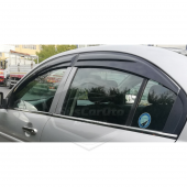 Hyundai Accent Era 2006-2012 Uyumlu Mugen Cam Rüzgarlığı Seti Piano Black 4lü İthal - 2