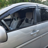 Hyundai Accent Era 2006-2012 Uyumlu Mugen Cam Rüzgarlığı Seti Piano Black 4lü İthal - 5