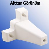 Lüks Mobilya Kanepe Sehpa TV Ünitesi Koltuk Ayağı 14 cm Beyaz Baza Ayak thumbnail 5