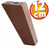 Lüks Mobilya Kanepe Sehpa TV Ünitesi Koltuk Ayağı 12 cm Kahverengi Baza Ayak thumbnail 1