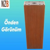 Lüks Mobilya Kanepe Sehpa TV Ünitesi Koltuk Ayağı 12 cm Kahverengi Baza Ayak thumbnail 4