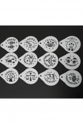 Kahve Şekillendirici Burç Şablon - 2