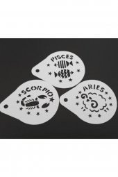 Kahve Şekillendirici Burç Şablon - 3