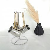 Piramit Gold 3lü Cezve Seti Standlı - 1