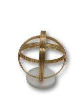 Crearthome Dekoratif Yumak Model Büyük Boy Metal Gold Aksesuar SZR-198507 - 2