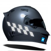Reflektif Gri Damalı Kask Motosiklet Sticker Takımı Çınar Extreme - 1
