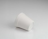 Minyatür Mini Saksı Boyanabilir Obje Seramik Bisküvi 8 cm (Ham Ürün) - 3
