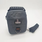 Yatay Fermuarlı Kapaklı Mini Boy Erkek El Çantası - 4