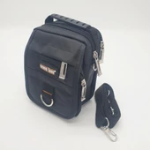 Yatay Fermuarlı Kapaklı Mini Boy Erkek El Çantası - 1